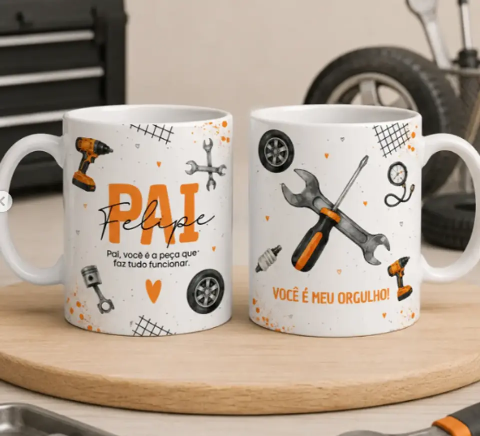 24 Artes para Caneca Dia dos Pais Minimalista Arquivo editável 9