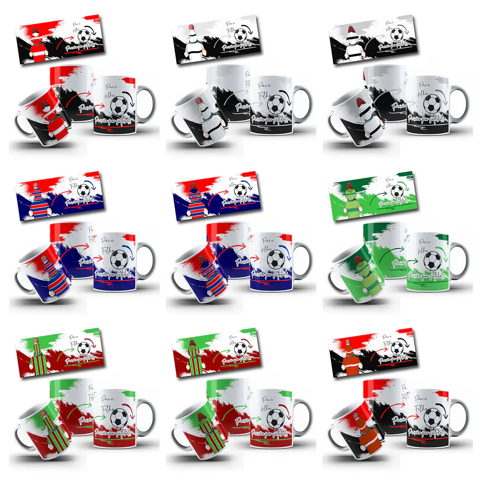 36 Artes para Caneca  Dia dos Pais Futebol Pais e Filhos Arquivo Editável  1