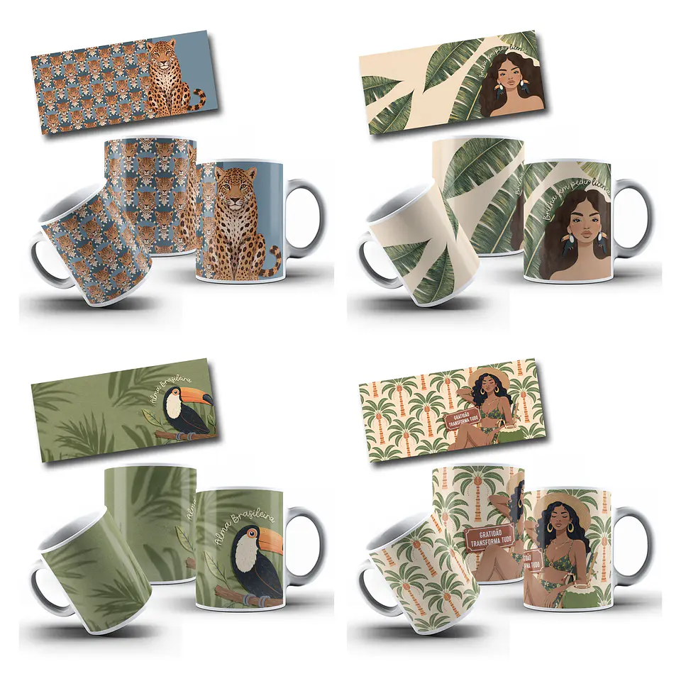 19 Artes para Caneca Brasilidade Arquivo em Png  12