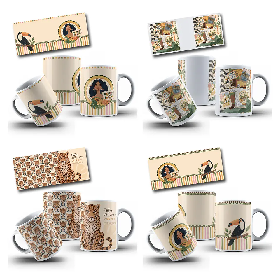 19 Artes para Caneca Brasilidade Arquivo em Png  13