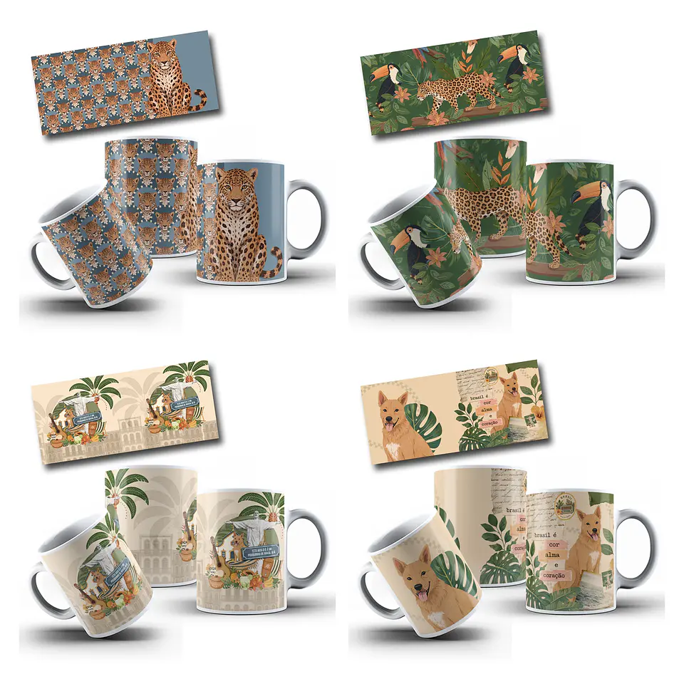 19 Artes para Caneca Brasilidade Arquivo em Png  15