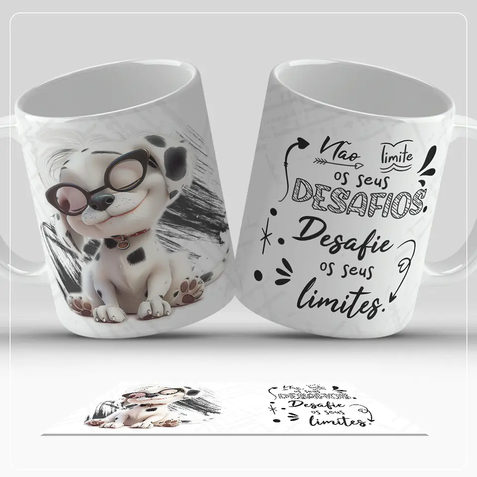 6 Artes para Caneca Dogs Frases Arquivo em Jpg  3