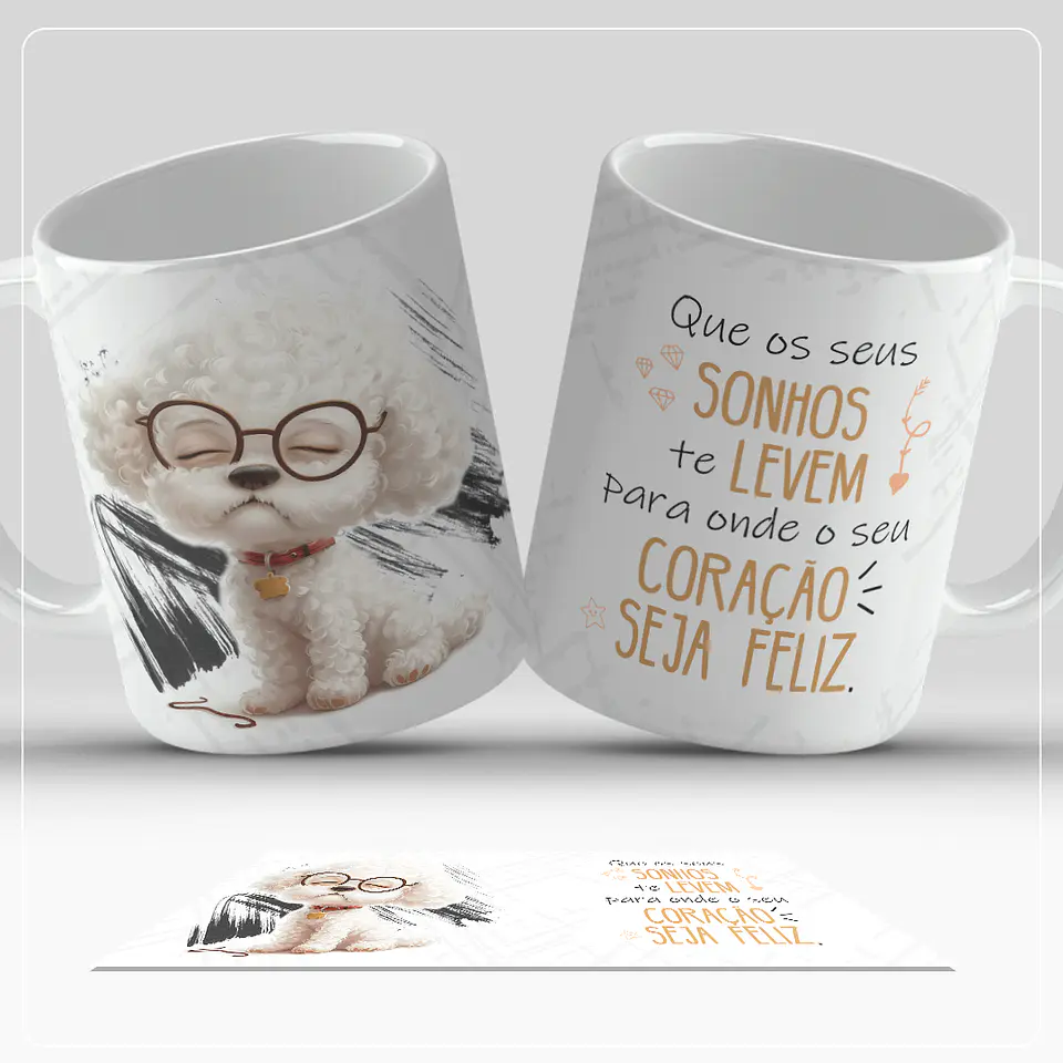 6 Artes para Caneca Dogs Frases Arquivo em Jpg  6