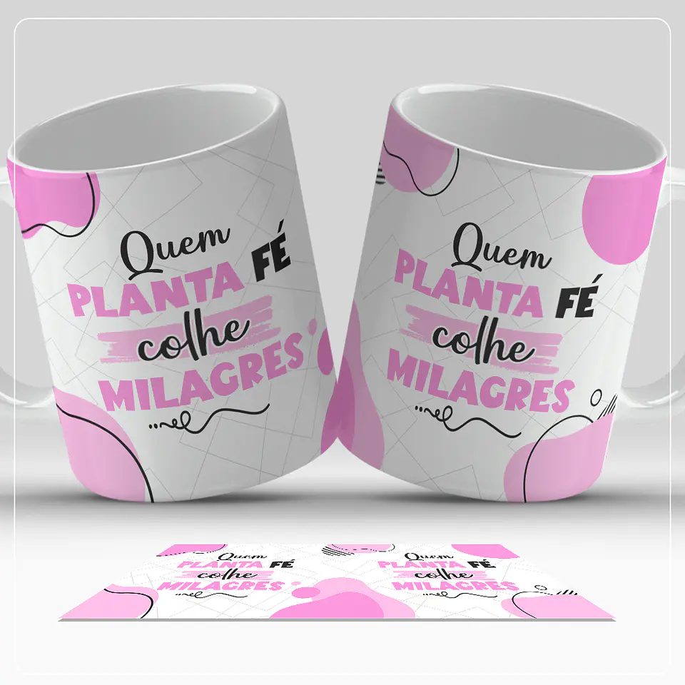6 Artes para Caneca Frases Positividade Arquivo em Jpg  11