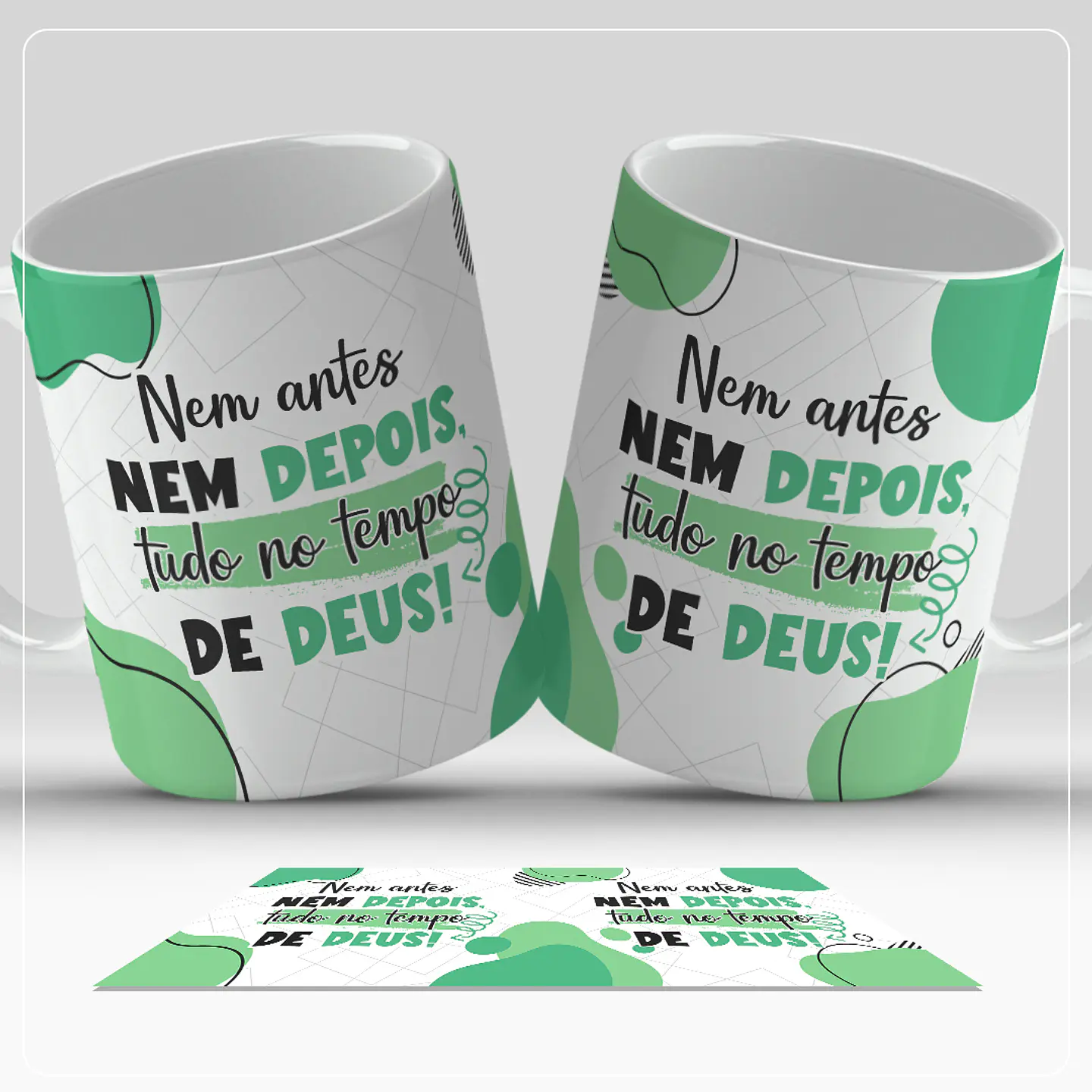 6 Artes para Caneca Frases Positividade Arquivo em Jpg  12