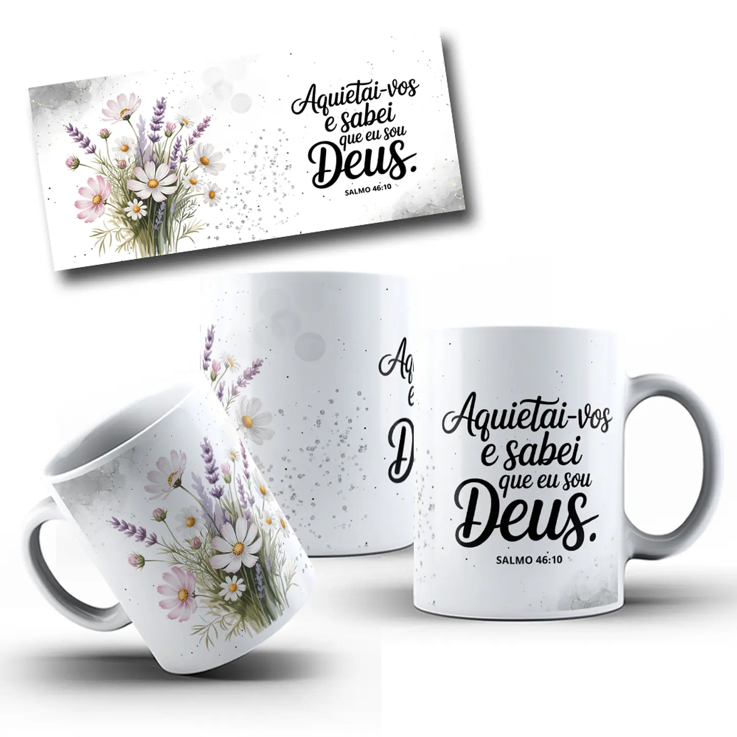 10 Artes para Caneca Jardim da Fé Frases Arquivo em Png 9