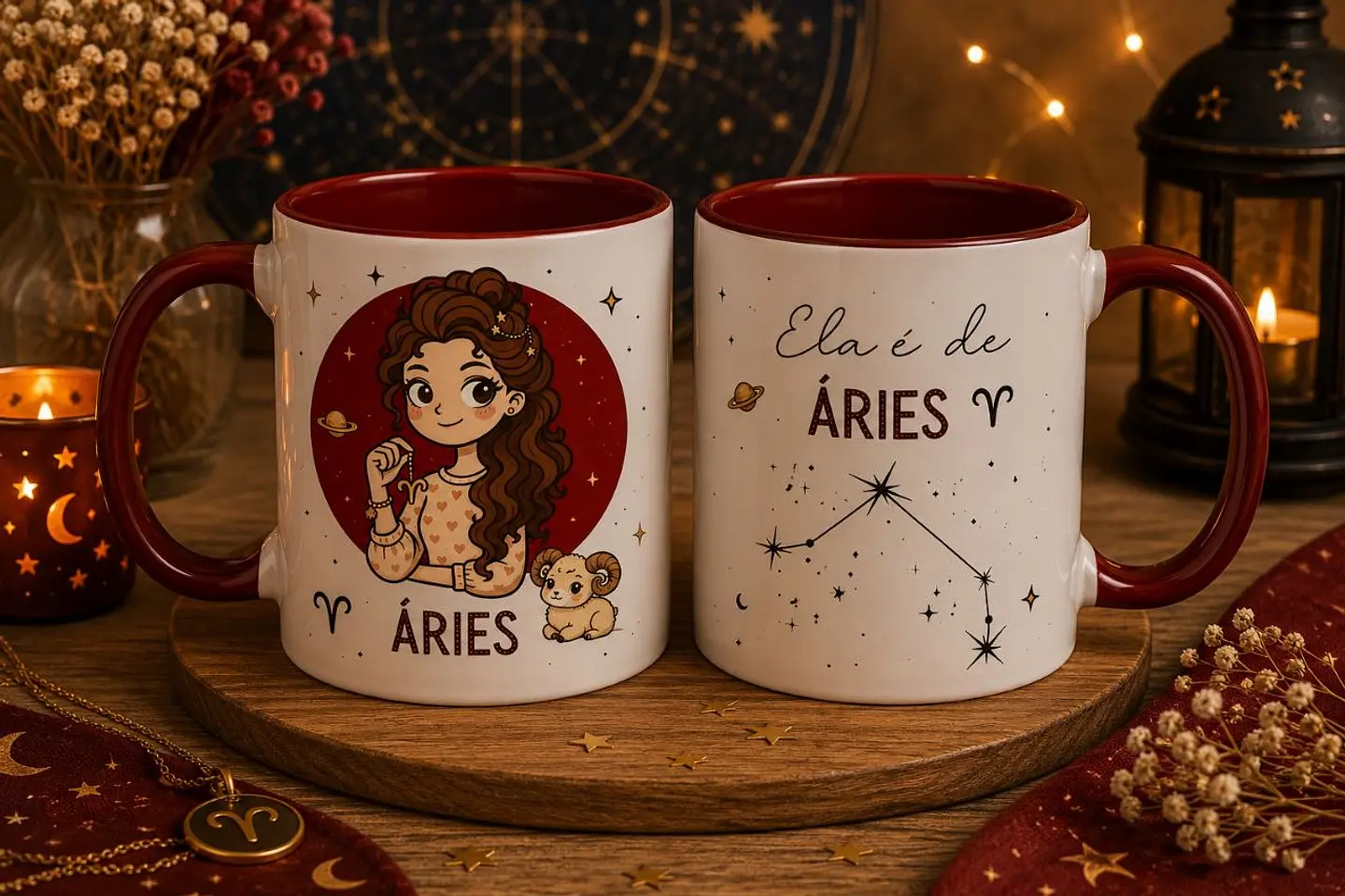 12 Artes para Caneca Signos Feminino Arquivo em Png  1
