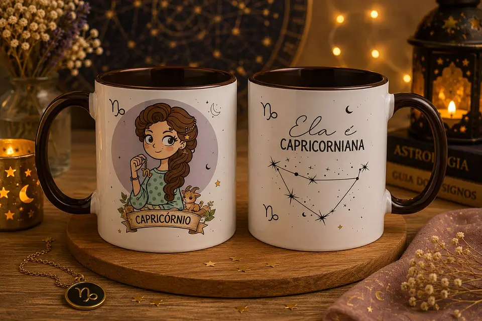 12 Artes para Caneca Signos Feminino Arquivo em Png  2