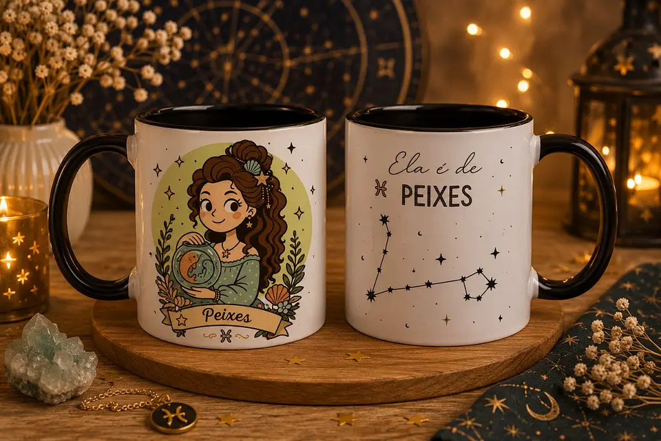12 Artes para Caneca Signos Feminino Arquivo em Png  6