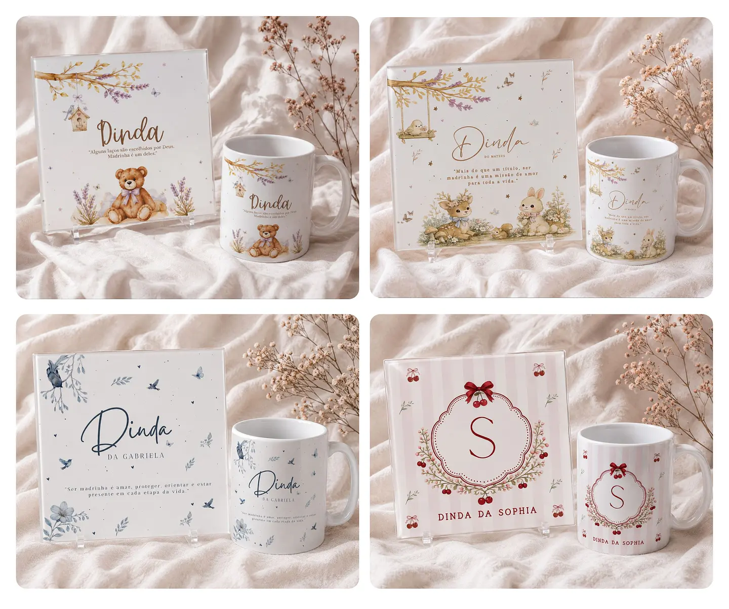 14 Artes para Caneca e Azulejo Dindos Arquivo Editável 2