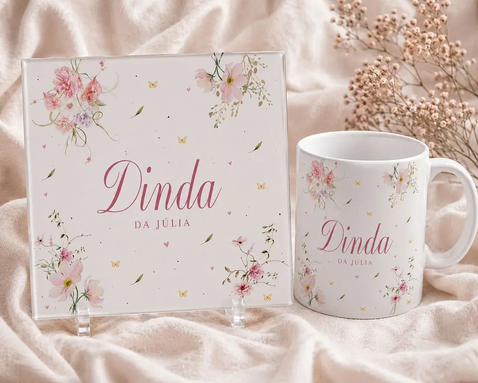 14 Artes para Caneca e Azulejo Dindos Arquivo Editável 3
