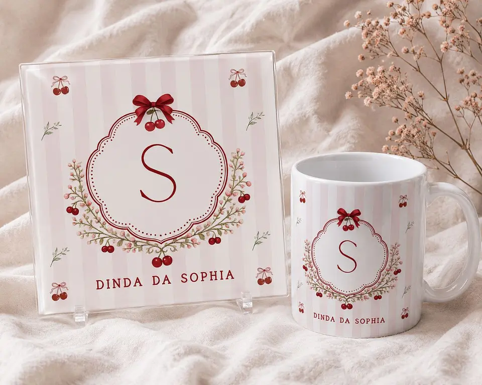 14 Artes para Caneca e Azulejo Dindos Arquivo Editável 4