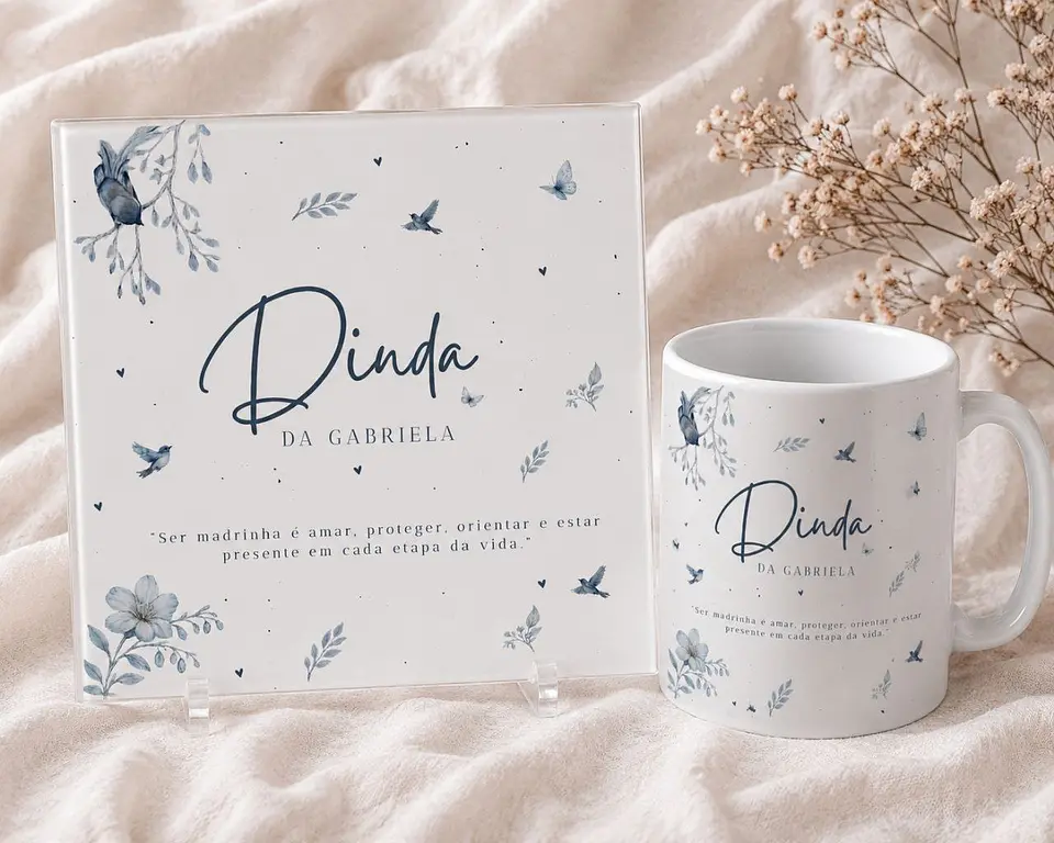 14 Artes para Caneca e Azulejo Dindos Arquivo Editável 9