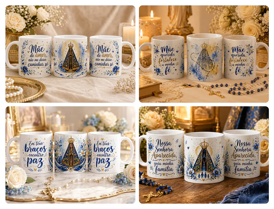29 Artes para Caneca Nossa Senhora Aparecida Arquivo em Jpg 1