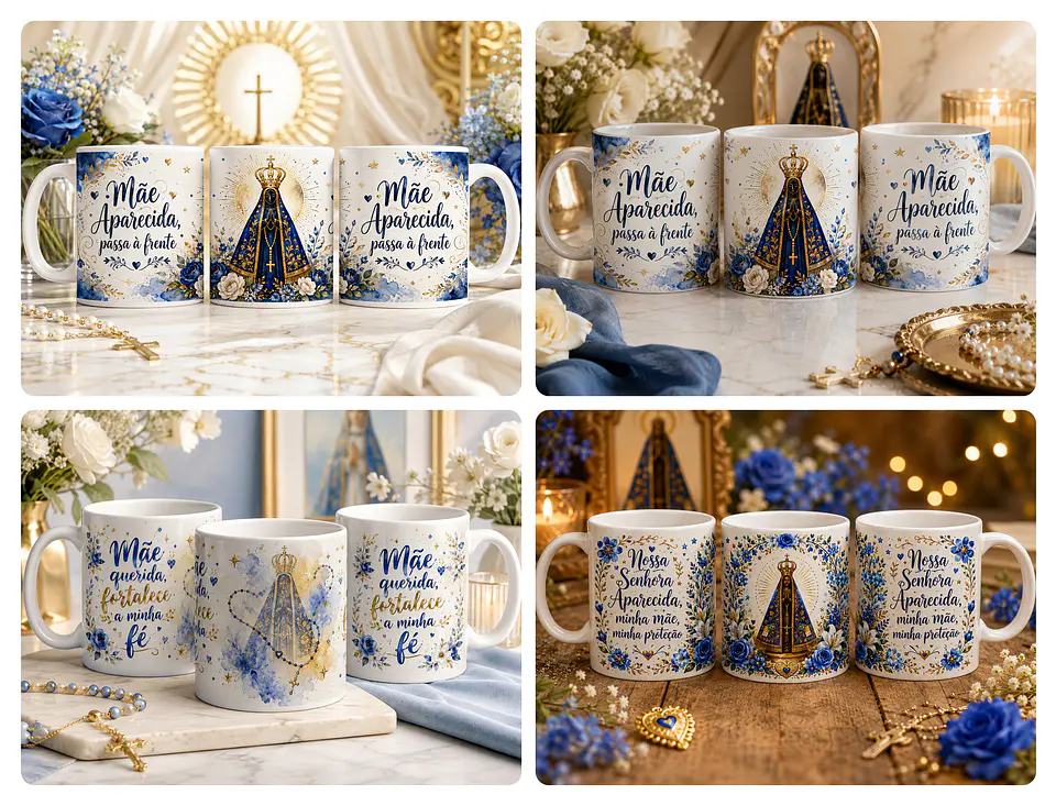 29 Artes para Caneca Nossa Senhora Aparecida Arquivo em Jpg 2