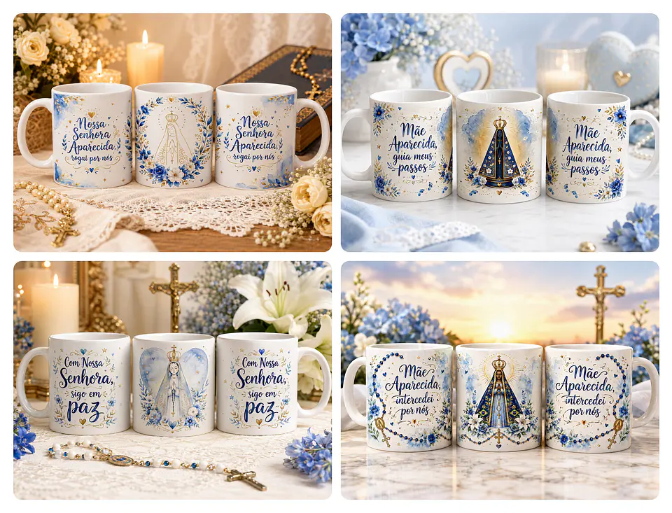 29 Artes para Caneca Nossa Senhora Aparecida Arquivo em Jpg 4