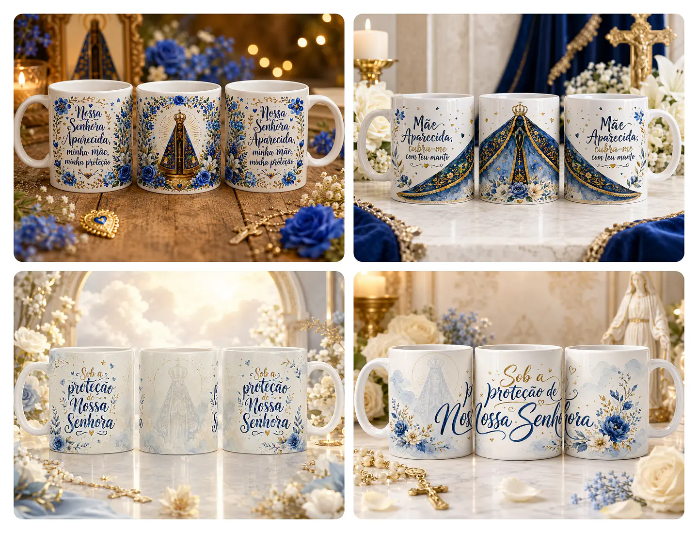 29 Artes para Caneca Nossa Senhora Aparecida Arquivo em Jpg 5