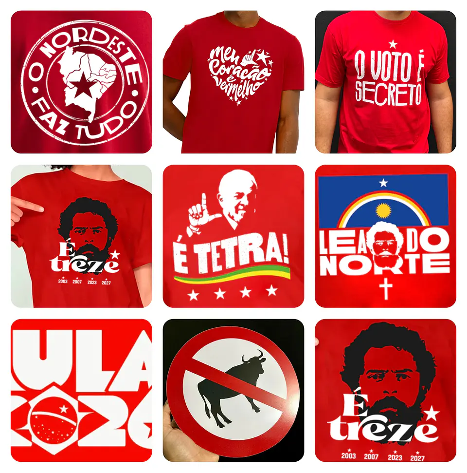 kit Digital Adesivos Lula Arquivos Vetor e Png Sem Fundo 1