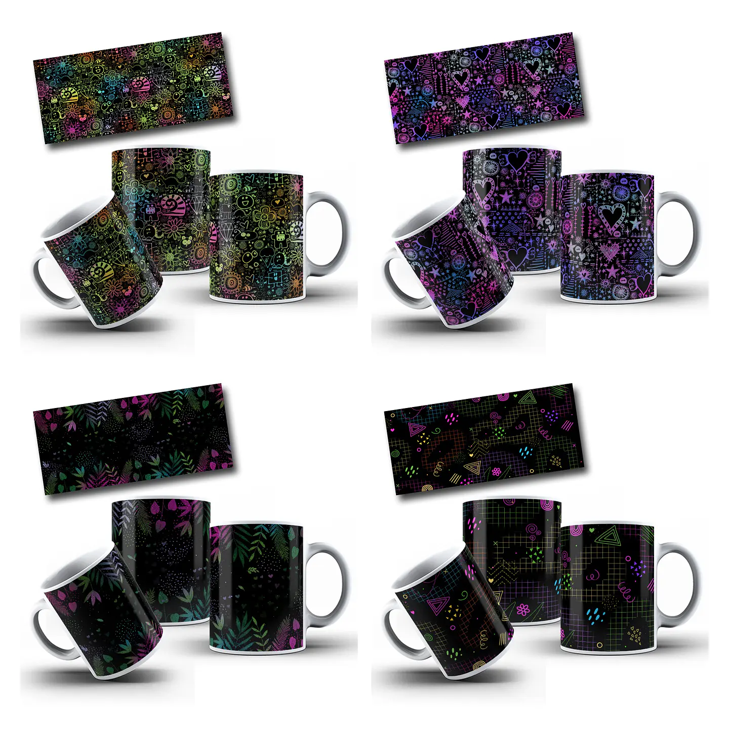 32 Artes para Caneca Chapada para Canecas com Erros de Impressão Arquivo em Png 5