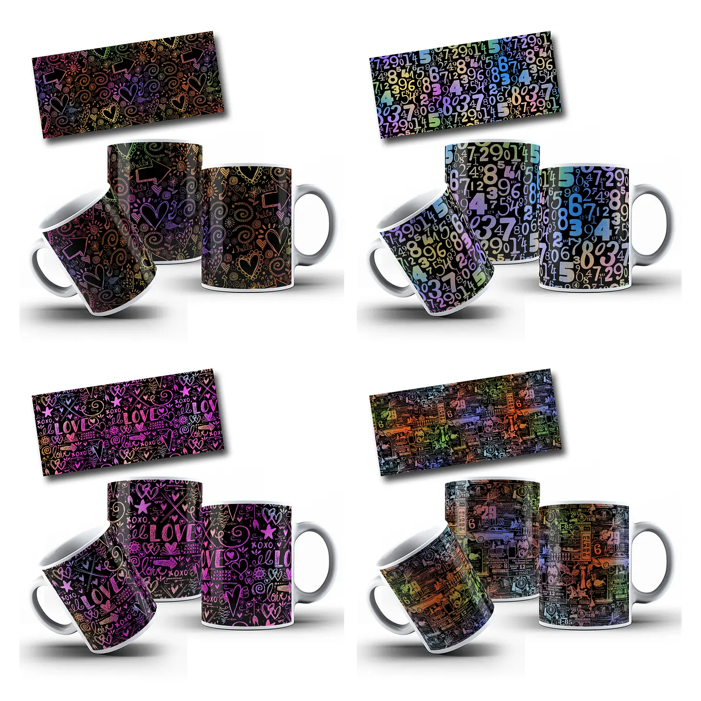 32 Artes para Caneca Chapada para Canecas com Erros de Impressão Arquivo em Png 7