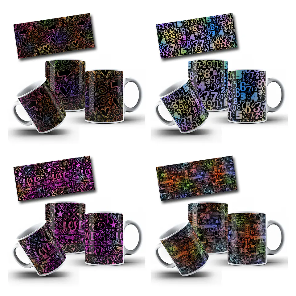 32 Artes para Caneca Chapada para Canecas com Erros de Impressão Arquivo em Png 7
