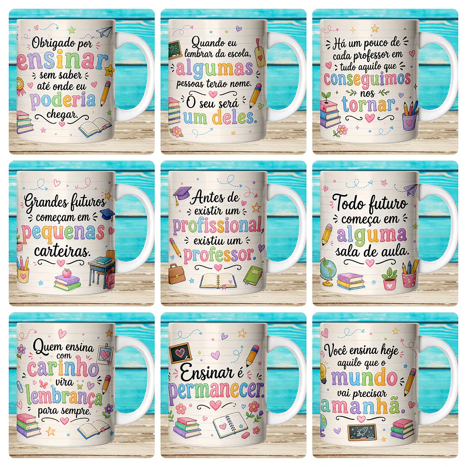 59 Artes para Caneca Dia dos Professores Afeto Arquivo em Jpg  3