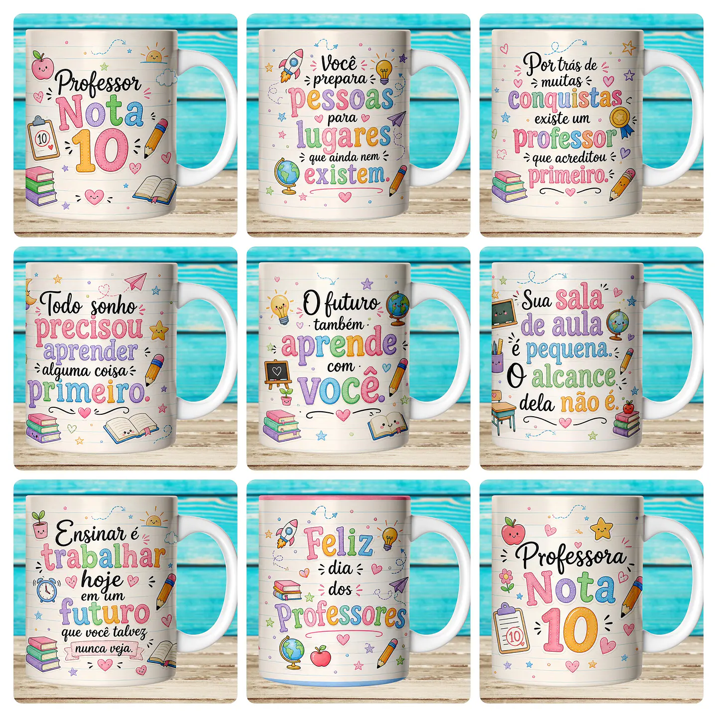 59 Artes para Caneca Dia dos Professores Afeto Arquivo em Jpg  4