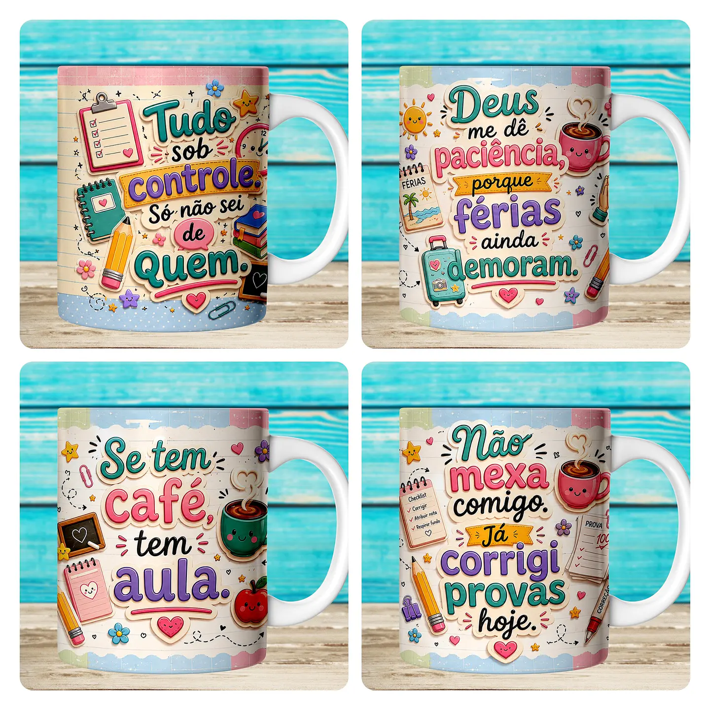 59 Artes para Caneca Dia dos Professores Divertido Arquivo em Jpg 2