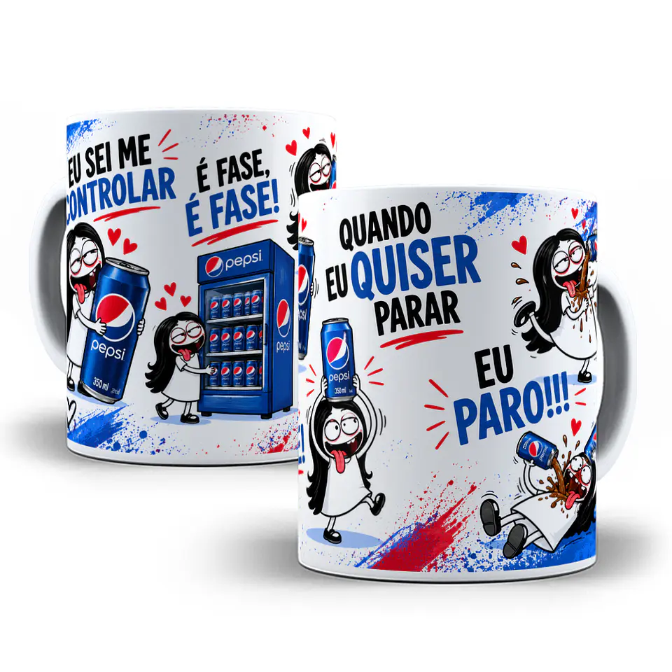 9 Artes para Caneca Eu Sei Me Controlar é Fase Bebidas Arquivo em Png 7