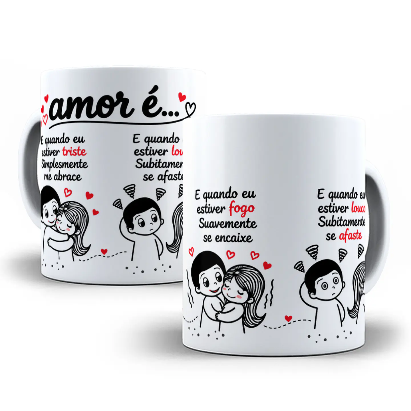 Arte para Caneca Amar é  E quando eu estiver triste Simplesmente me abrace - Musica Skank Sutilmente Arquivo em Jpg  1