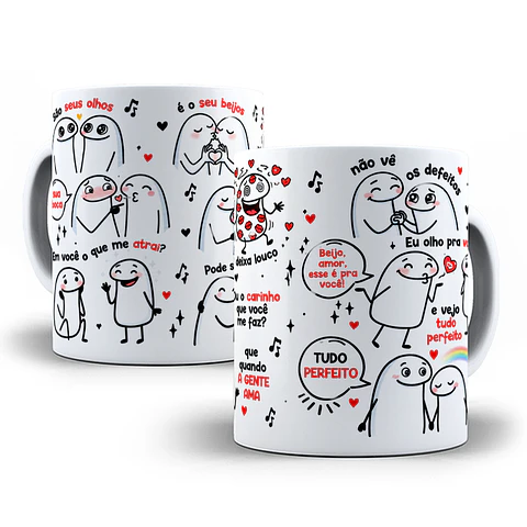 Artes para Caneca São seus olhos, sua boca? Em você, o que me atrai? Dez Corações em Png
