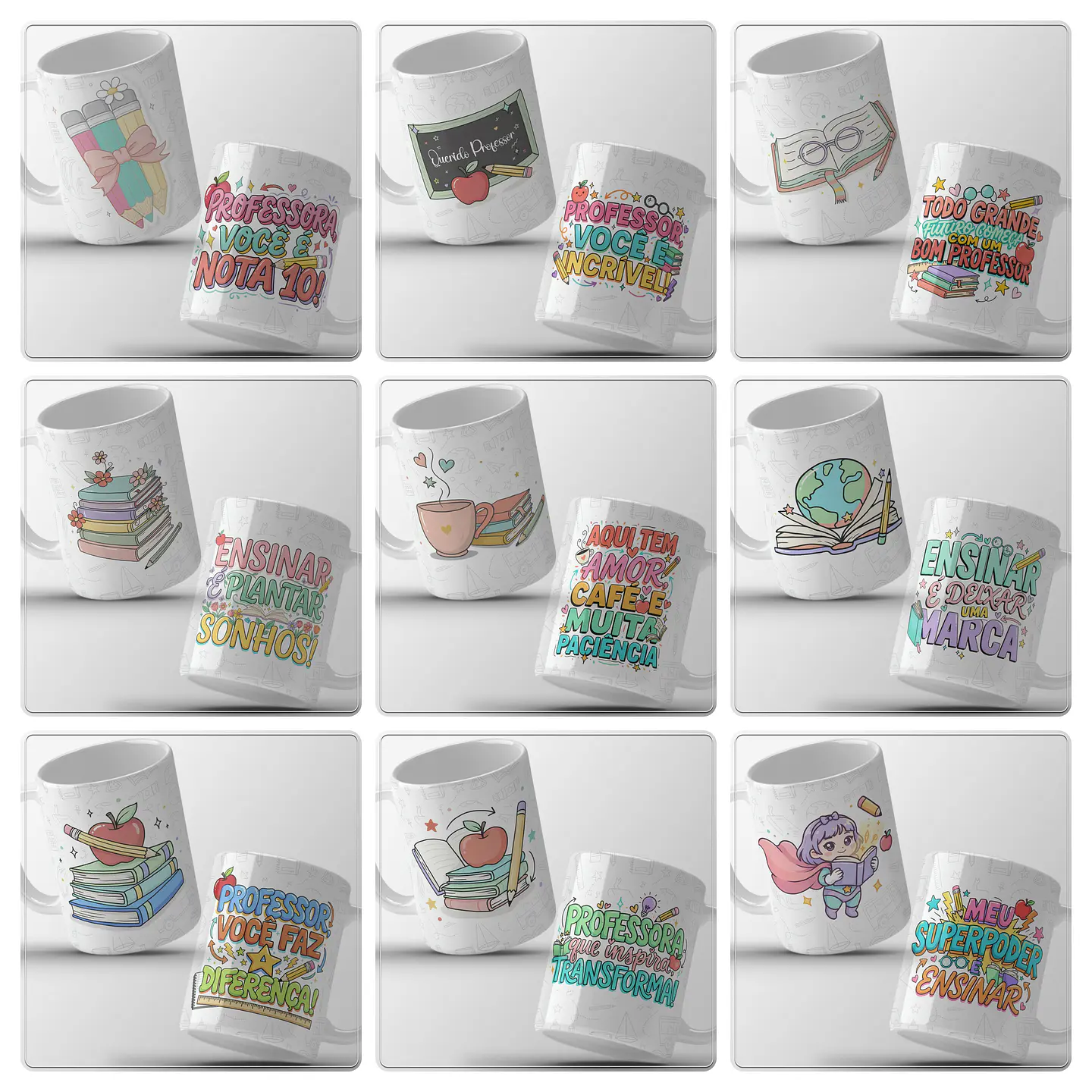 13 Artes para Caneca Dia dos Professores Arquivo em Jpg  2