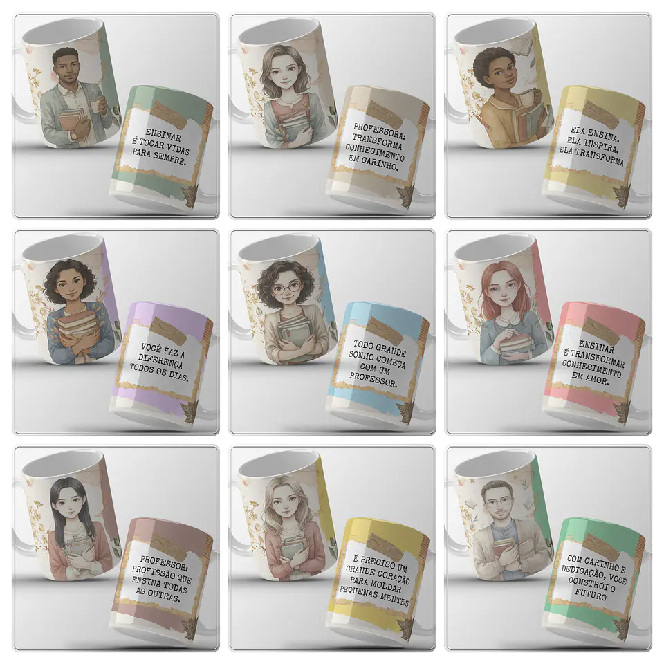 54 Artes para Caneca Dia dos Professores Arquivos em Png  4