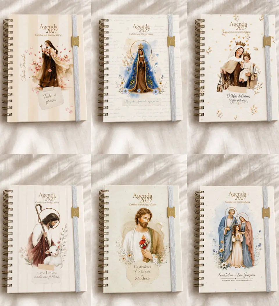 Arquivos para Capas A5 para Agendas e Cadernos Santinhos Arquivo em Jpg 7