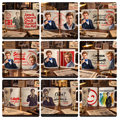 27 Artes para Caneca o The Mentalist Arquivo em Jpg
