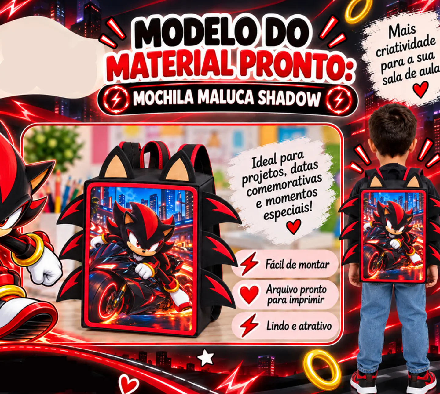 170 Arquivos para Escola Cabelo e Mochila Maluca, Meia Maluca - Com atualizações Futuras Arquivos em Pdf  12