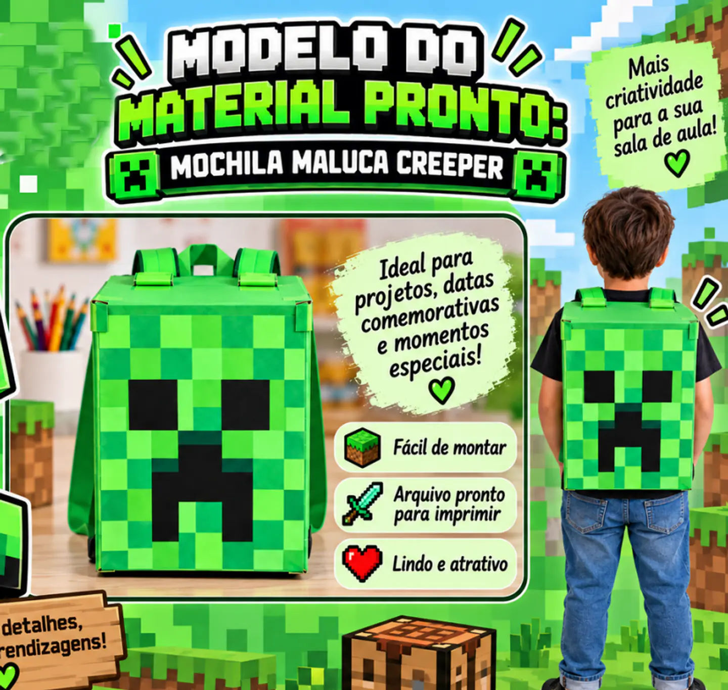 170 Arquivos para Escola Cabelo e Mochila Maluca, Meia Maluca - Com atualizações Futuras Arquivos em Pdf  14