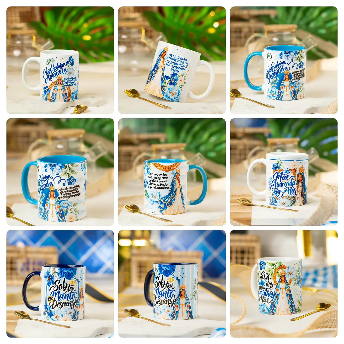 14 Artes para Caneca e Azulejo Nossa Senhora Aparecida Arquivo em Png 1