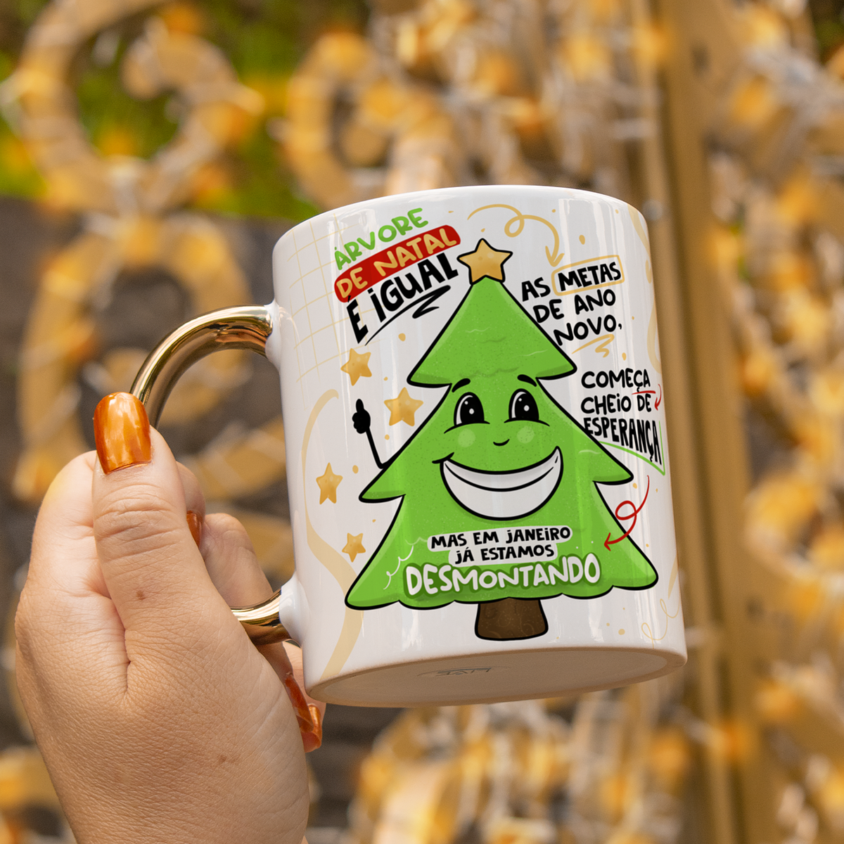 Artes natalinas para caneca