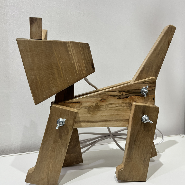 Lámpara Gatito Articulada en Madera 4