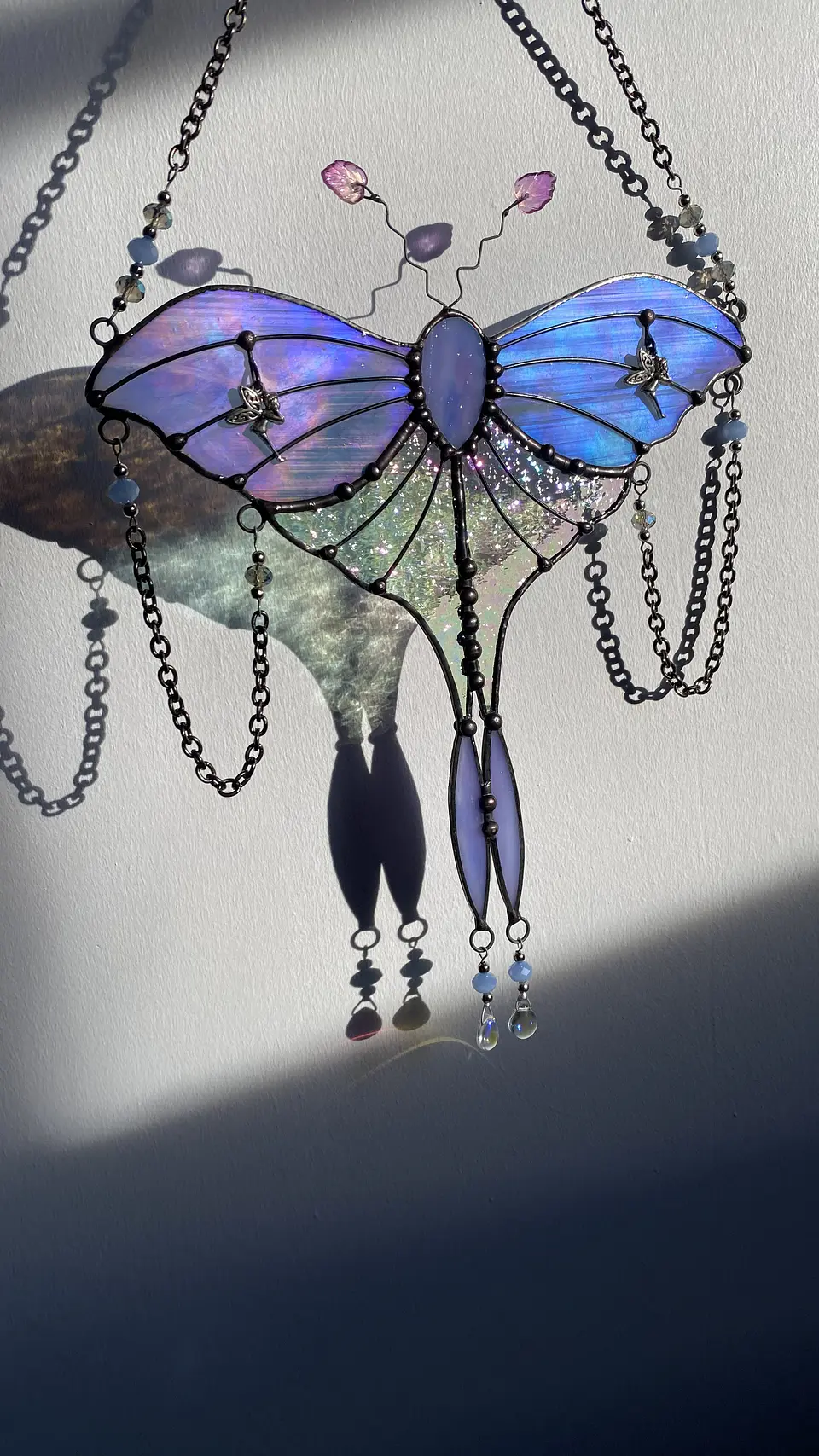 Mariposa Luna en vitral 2