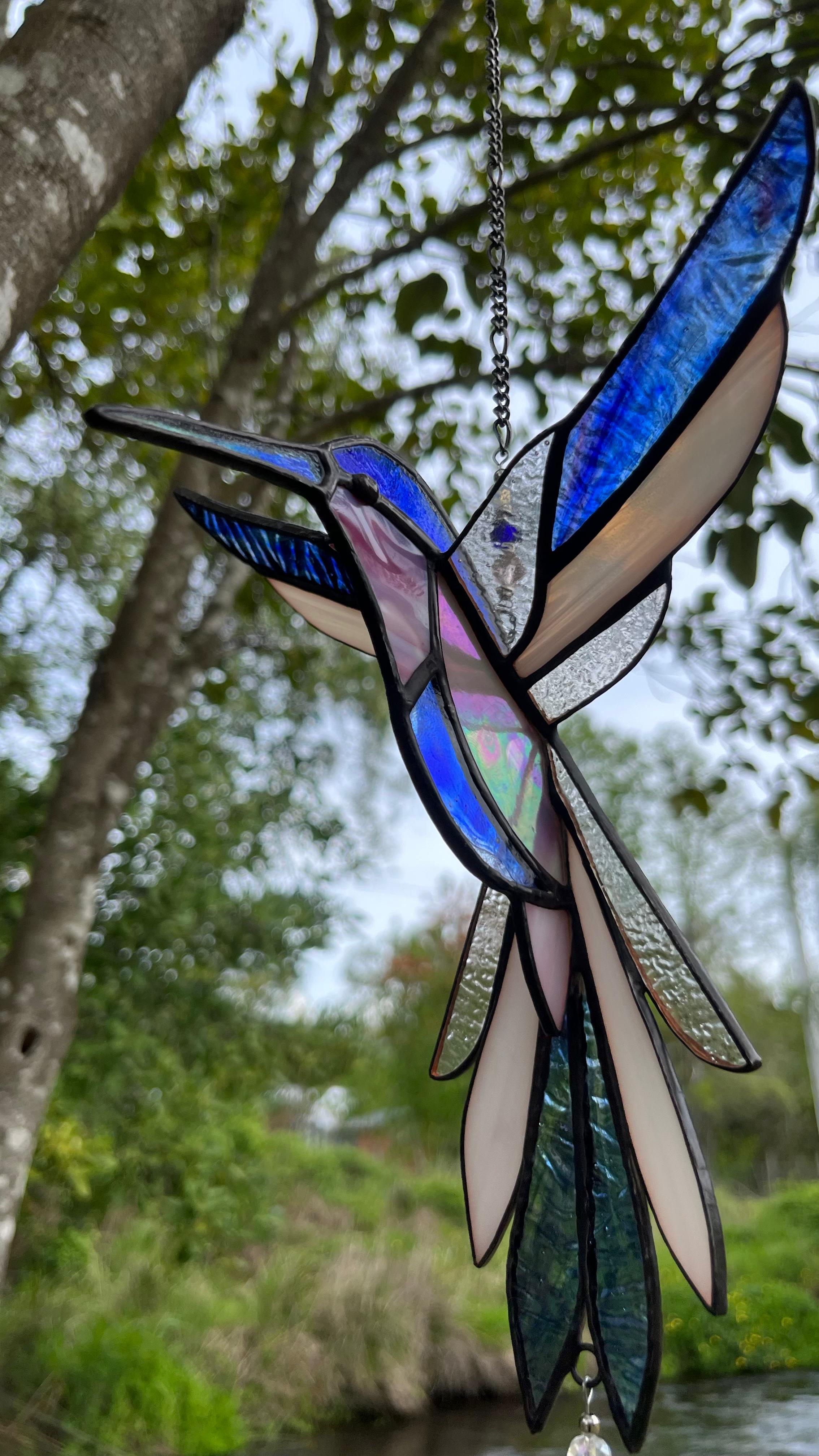 Colibrí 3D · Vitral Tiffany