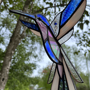 Colibrí 3D en vidrios importados