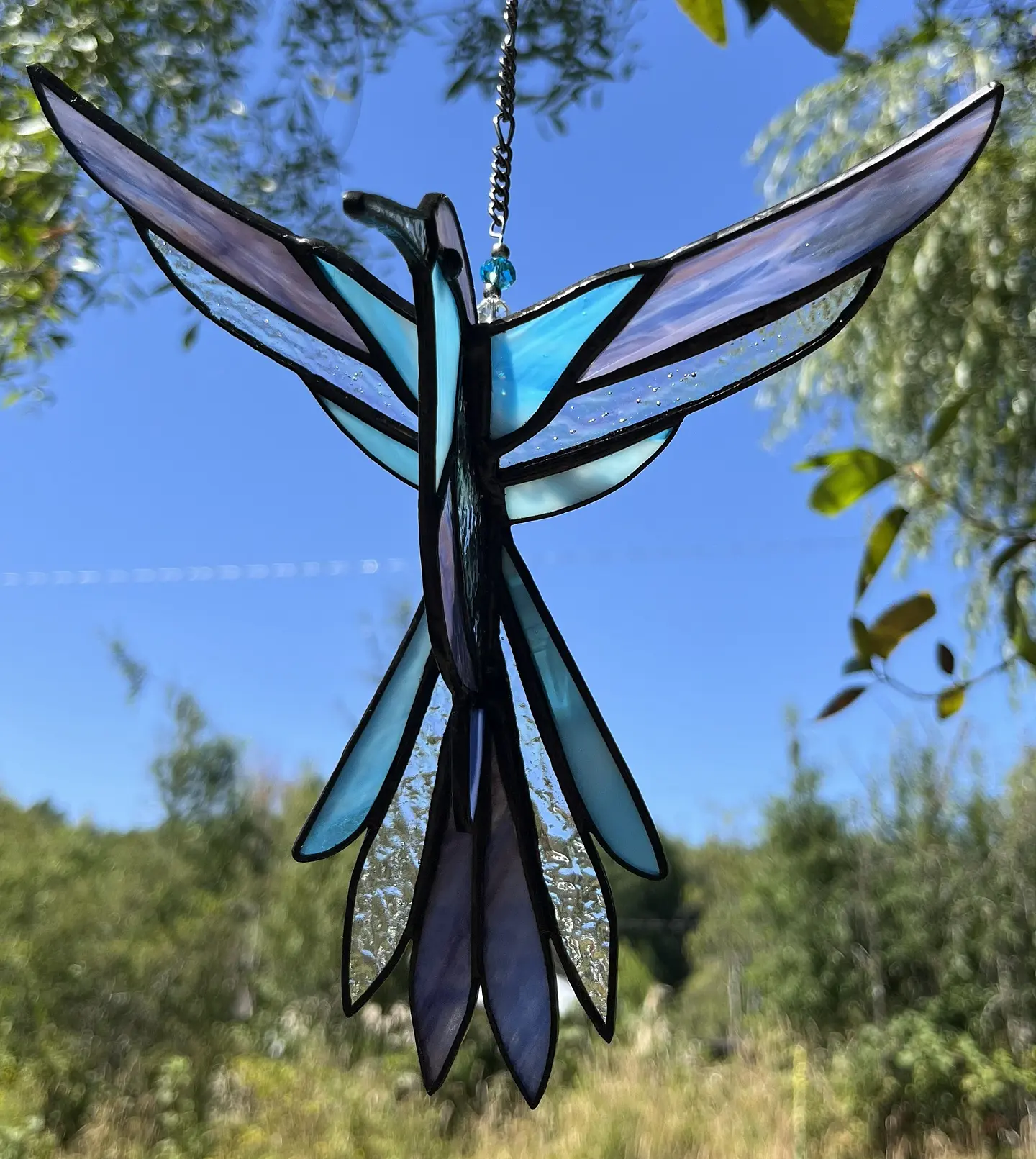 Colibrí 3D en vidrios importados 4