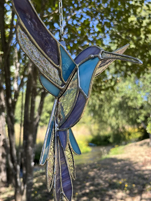 Colibrí 3D en vidrios importados 5