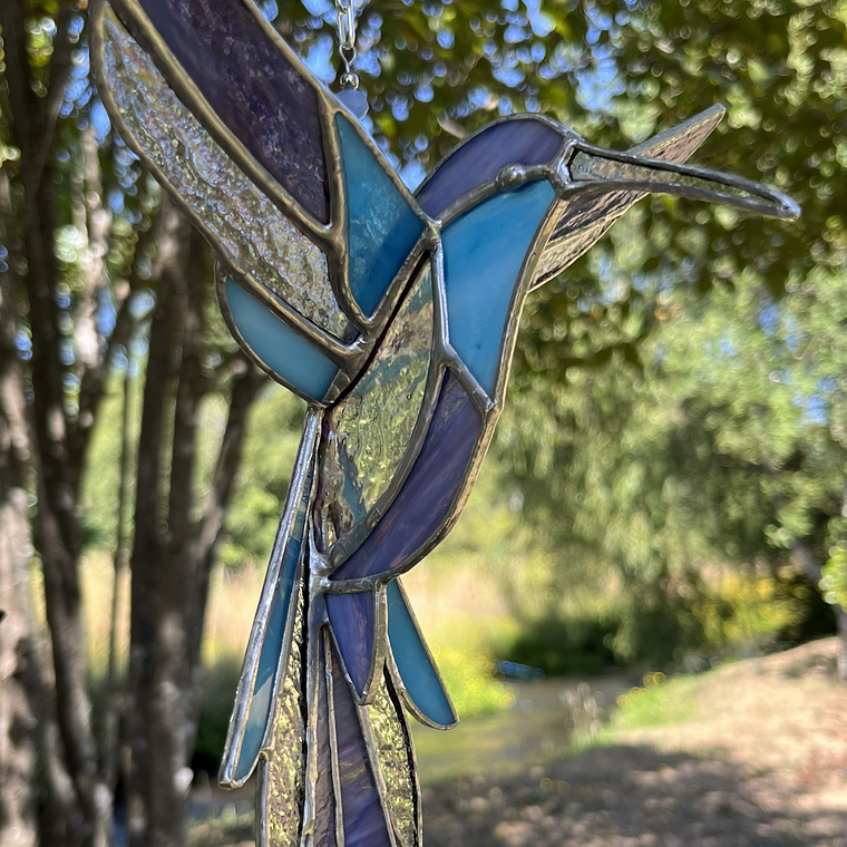 Colibrí 3D en vidrios importados 5