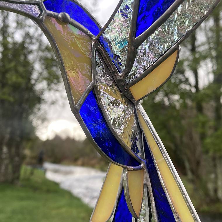 Colibrí 3D en vidrios importados 6