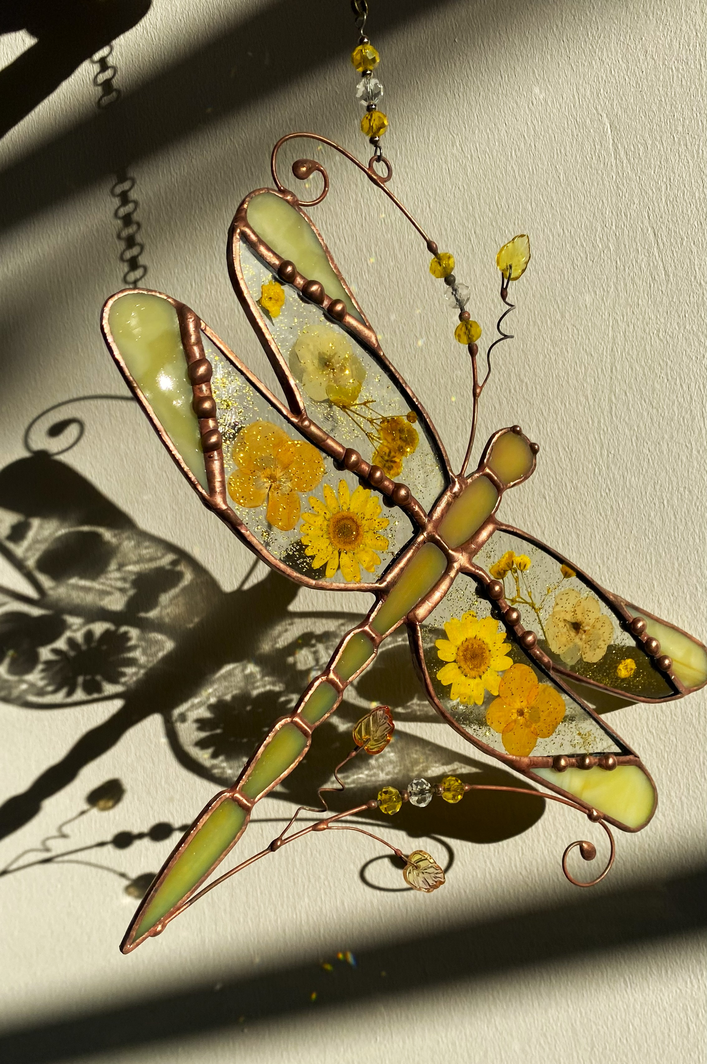 Libélula Botánica · Vitral Tiffany