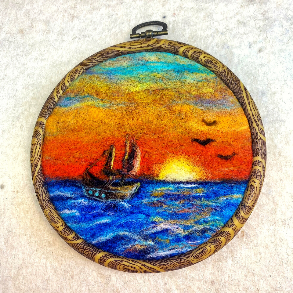 Curso del Atardecer en el Mar 1