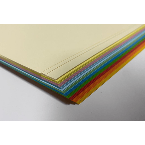 PAPEL BOND 80GR COLORES SURTIDOS A4 100H